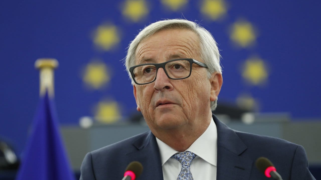 Kommissionspräsident Jean-Claude Juncker im Europaparlament in Straßburg.
