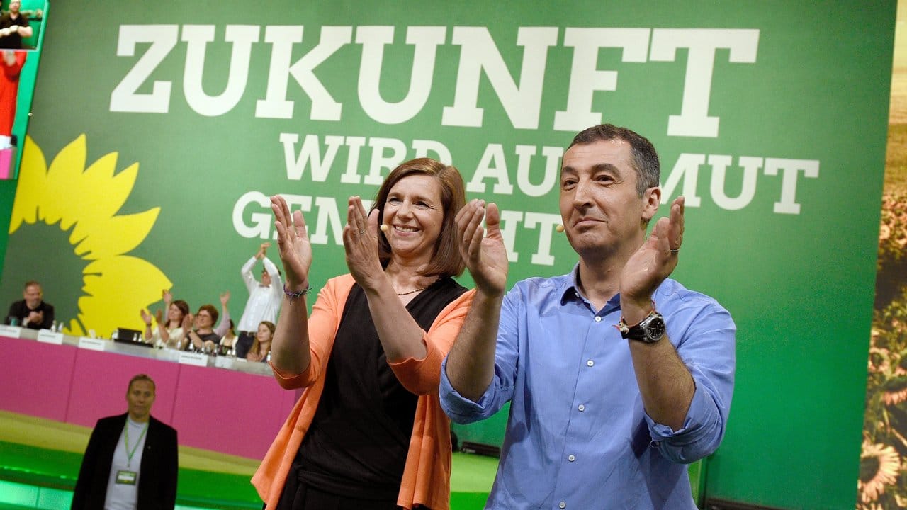 Die Spitzenkandidaten für die Bundestagswahl von Bündnis 90/Die Grünen, Katrin Göring-Eckardt und Cem Özdemir.
