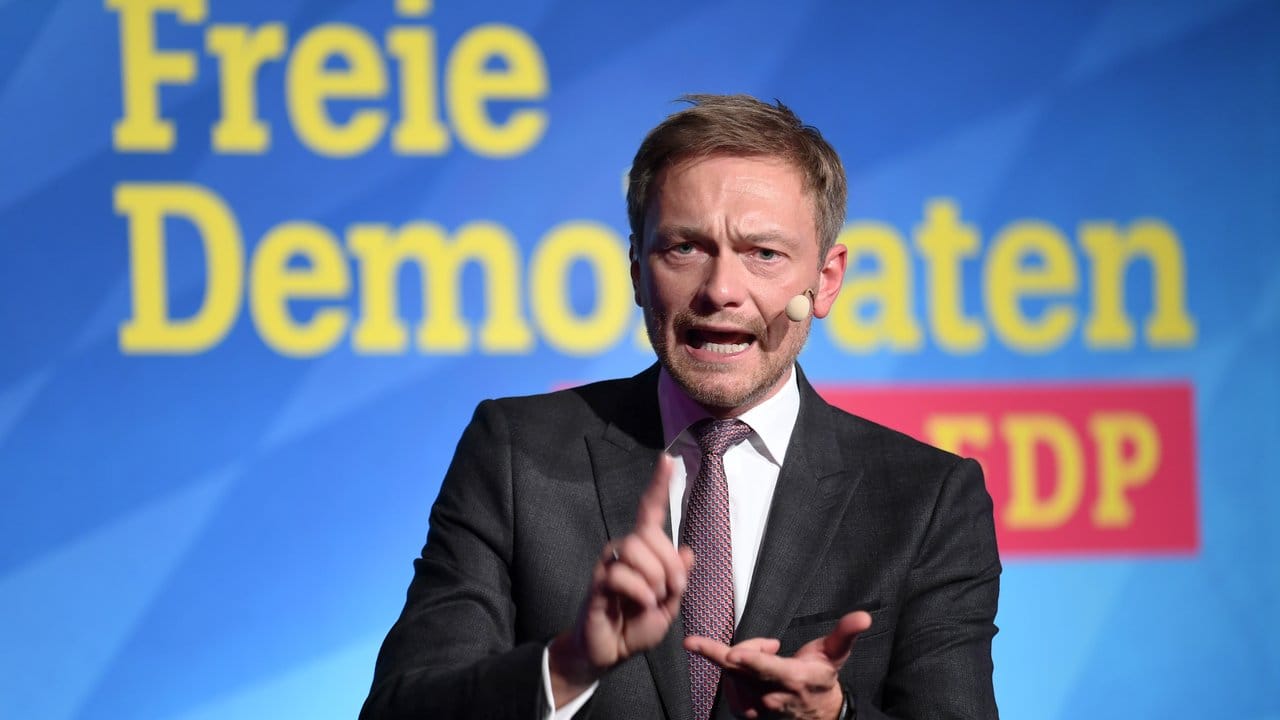 Der FDP-Bundesvorsitzende Christian Lindner bei einem Auftritt in Bayern.
