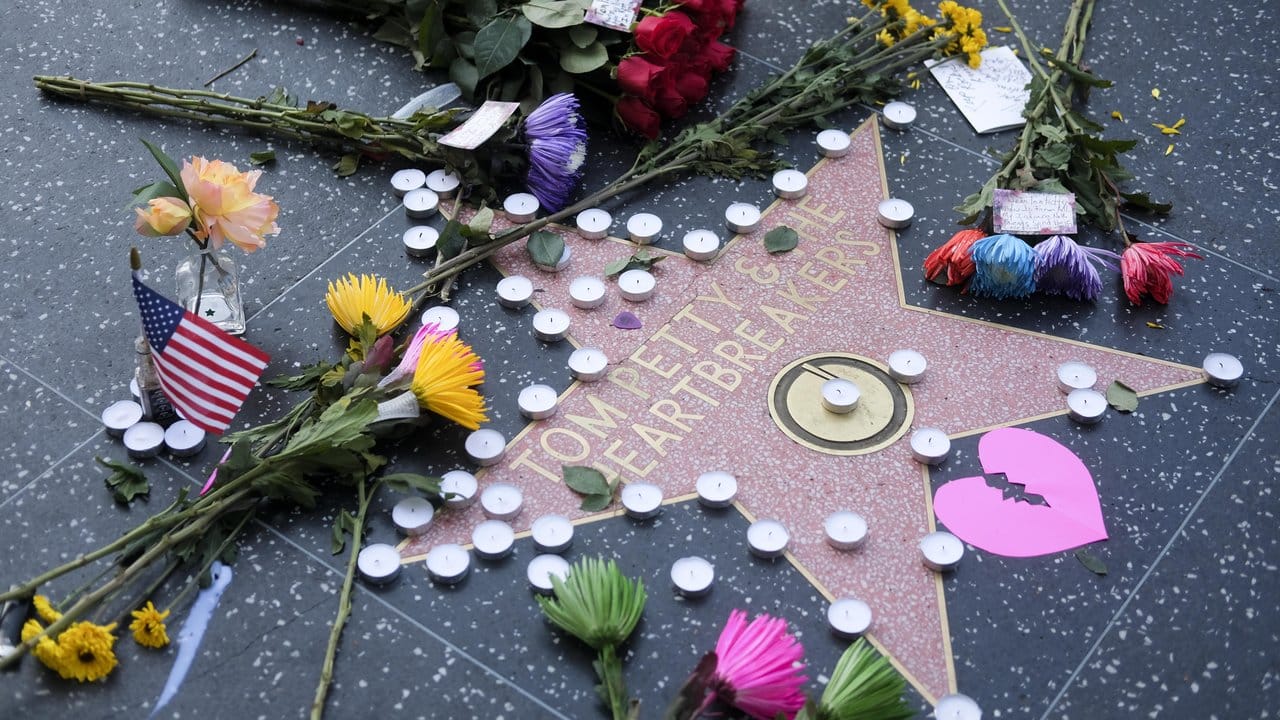 Gedenken an Tom Petty auf dem Hollywood Walk of Fame.
