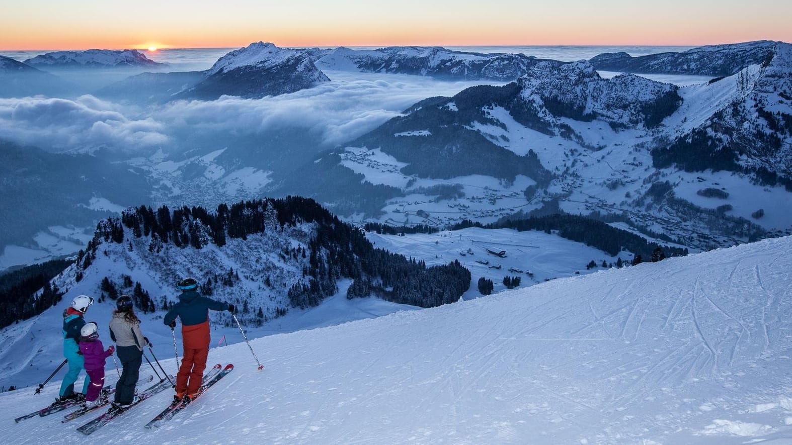 Die neue Piste Gypaète im französischen Skigebiet Le Grand-Bornand – dort können Wintersportler ihre Zeit messen lassen.