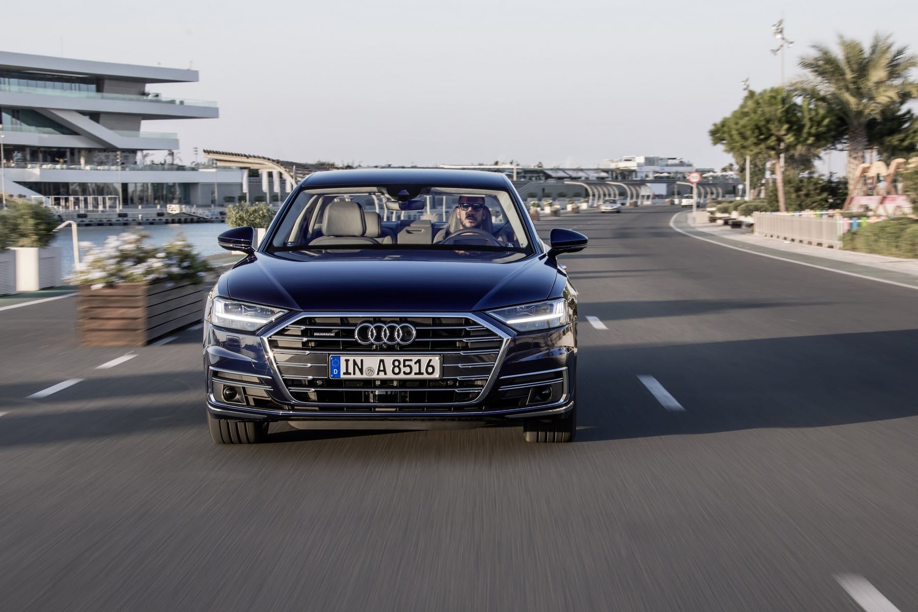 Licht spielt eine große Rolle. Der neue Audi A8 verfügt über eine Kombination aus Laserlicht und LEDs.