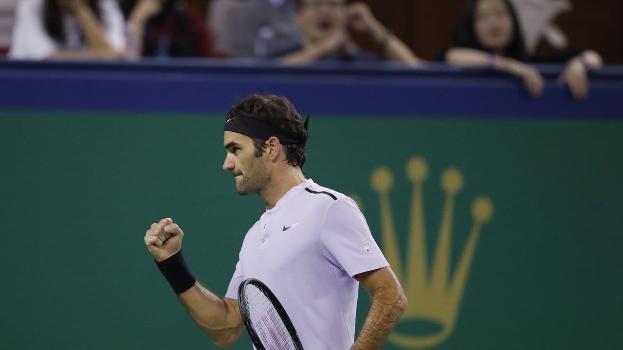 Roger Federer hat beim Masters-Turnier in Shanghai seinen 94.