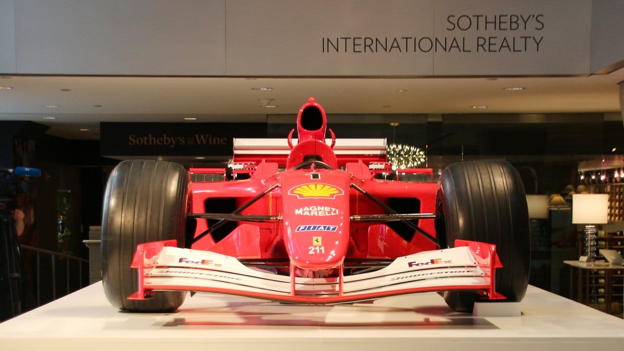 Auch ein Kunstwerk: Michael Schumachers Ferrari.