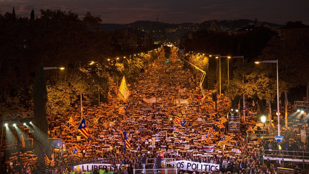 Rund 750 000 Menschen sind in Barcelona auf die Straße gegangen.