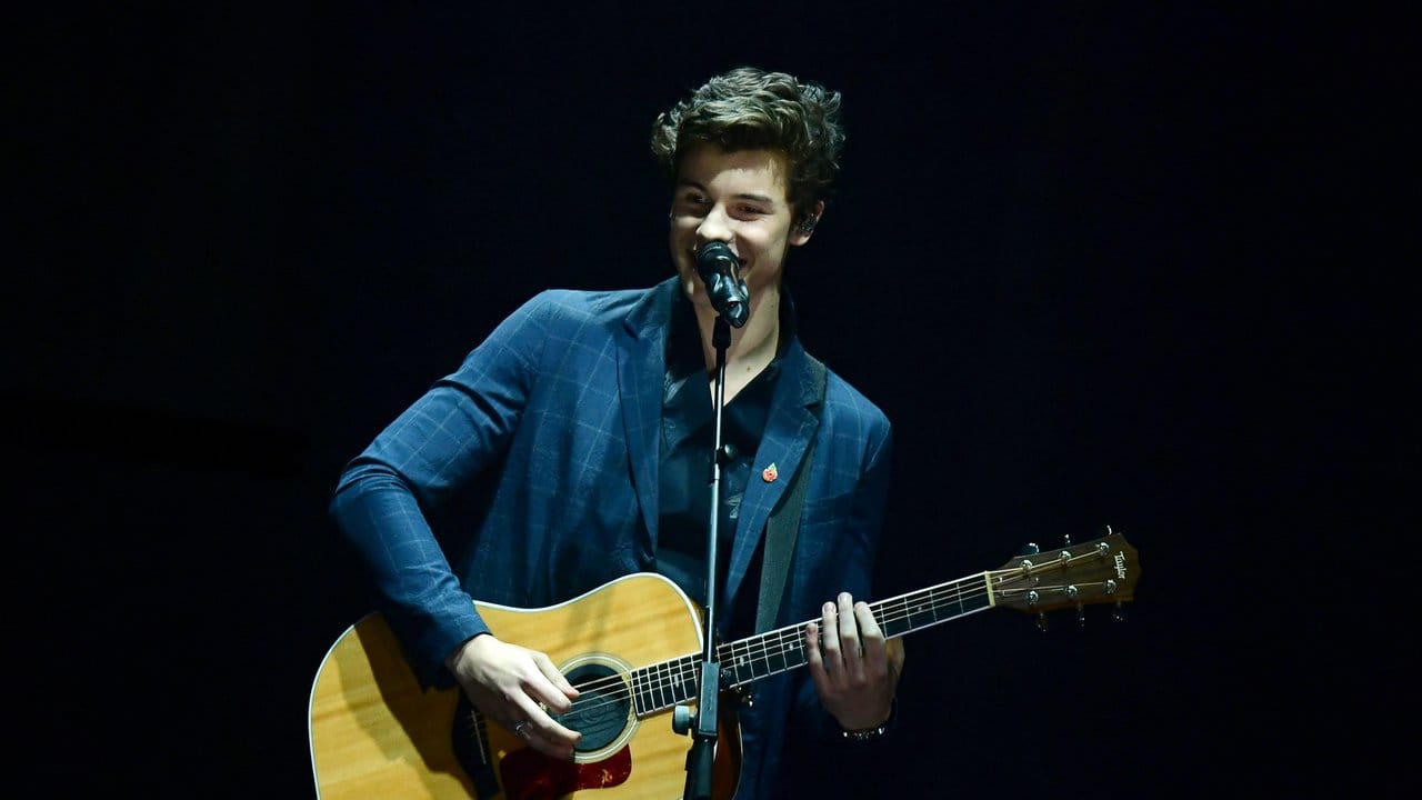 Der kanadische Sänger und Songwriter Shawn Mendes bei den MTV Europe Music Awards.