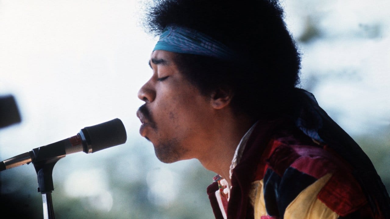 Jimi Hendrix bei seinem Auftritt auf der Insel Fehmarn.