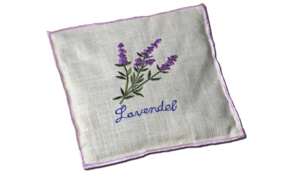 Lavendel-Duftkissen aus Baumwolle: Kann zur Linderung von innerer Unruhe und Schlaflosigkeit eingesetzt werden.