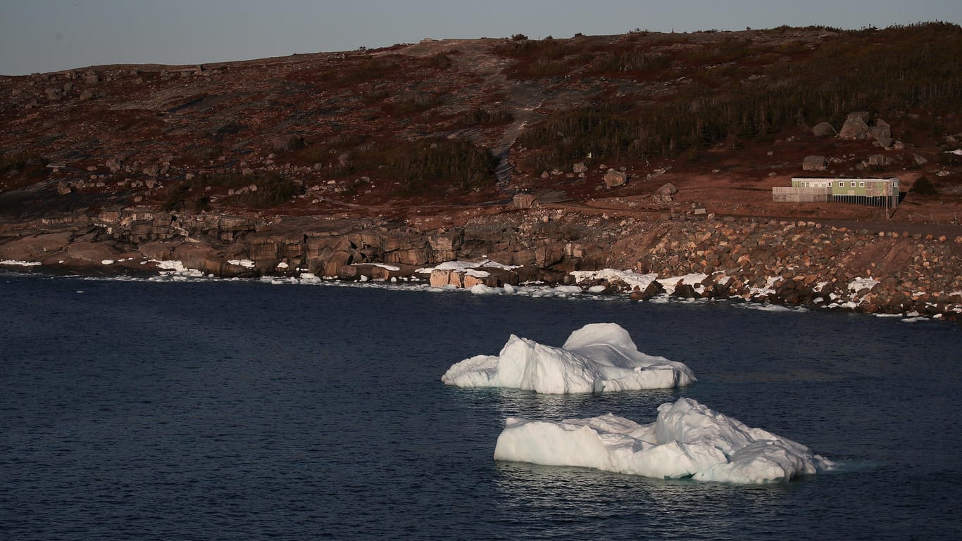 Icebergs Off Coast Of Canada's Newfoundland Draw Tourists To Area