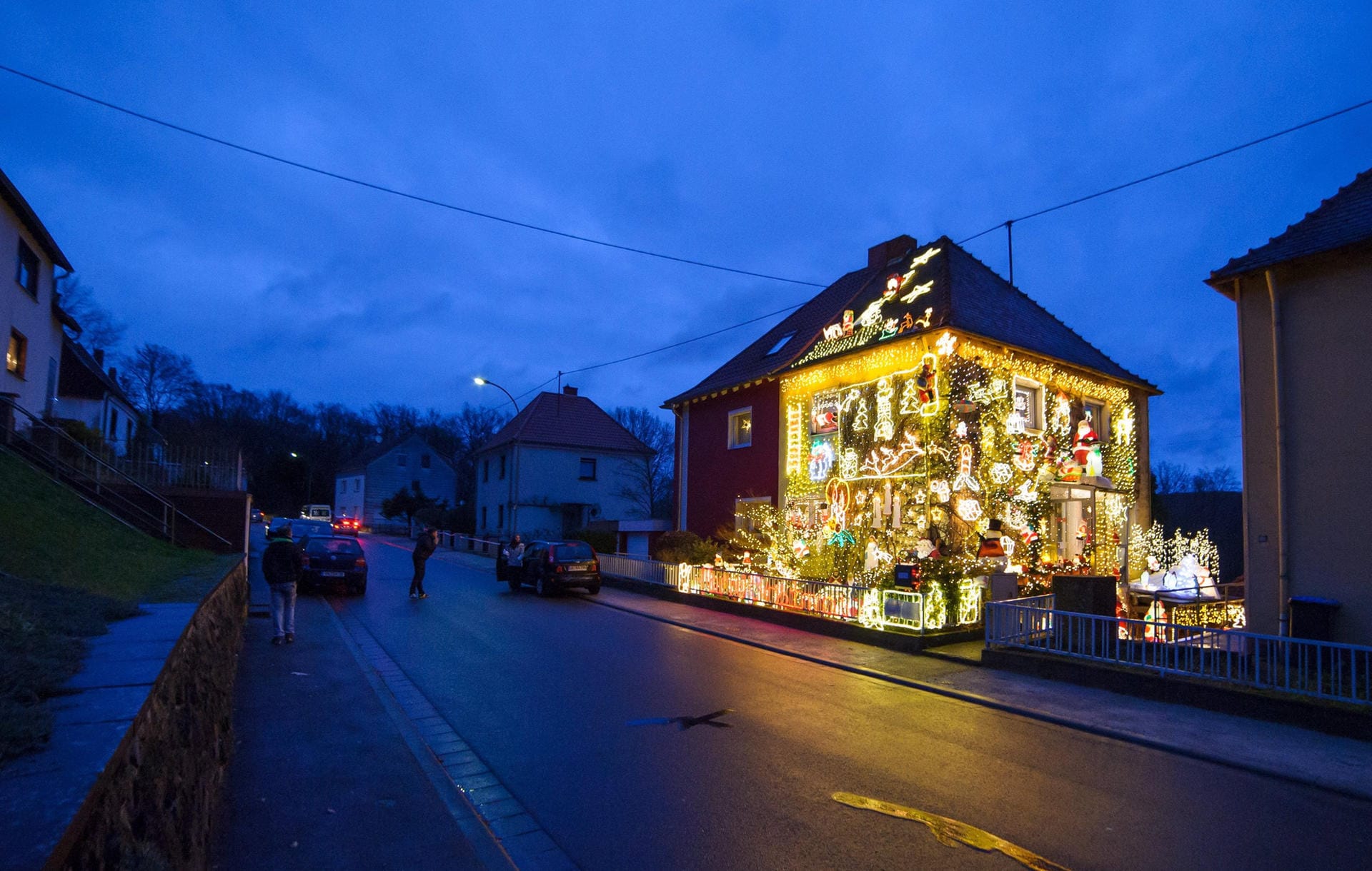 Weihnachtsbeleuchtung im Saarland