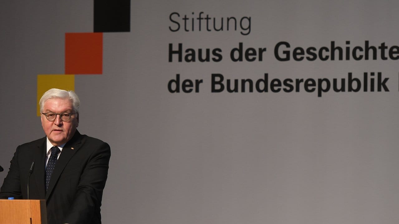 Der Bundespräsident Frank-Walter Steinmeier im Haus der Geschichte in Bonn.