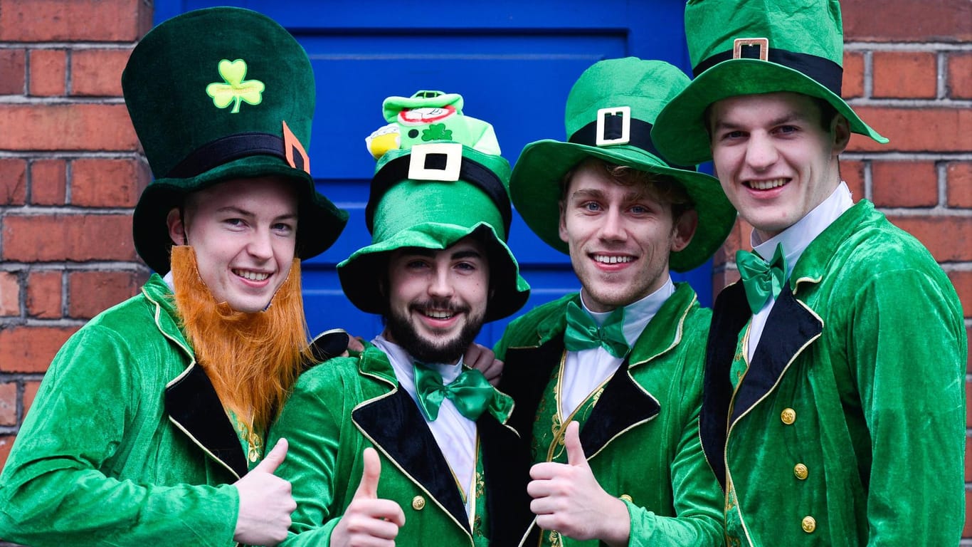 Als Kobolde verkleiden sich viele am St. Patrick's Day.