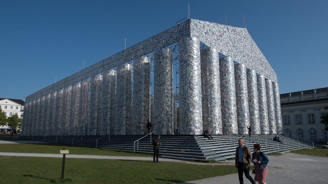 Der "Parthenon der Bücher" von der argentinischen Künstlerin Marta Minujin war eine der großen Attraktionen der documenta.