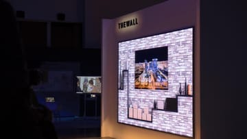Samsungs Fernseher «The Wall» ist modular aufgebaut und besteht aus mehreren Elementen. In der auf der CES gezeigten Variante misst er 146 Zoll in der Diagonalen.