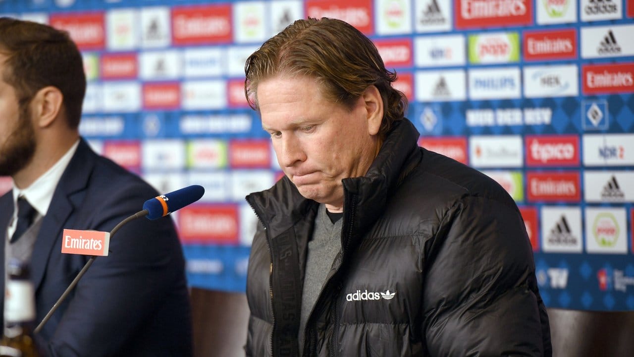 Gab nach dem Spiel gegen Köln seine letzte Pressekonferenz als HSV-Trainer: Markus Gisdol.