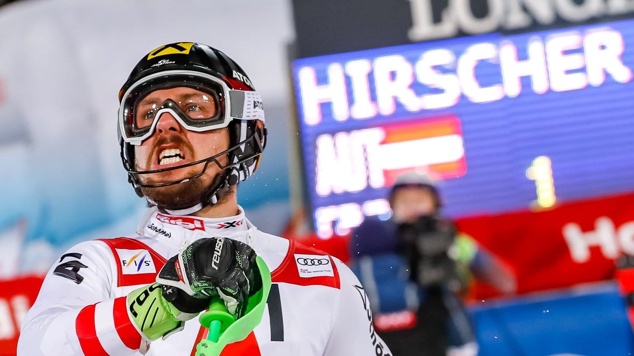Marcel Hirscher jubelt in Schladming über seinen 54. Marcel Hirscher jubelt in Schladming über seinen 54.