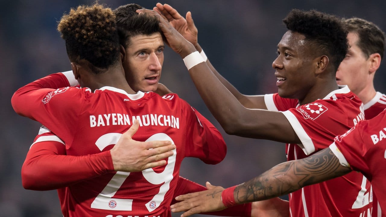 Kingsley Coman erzielte in der 63. Kingsley Coman erzielte in der 63.