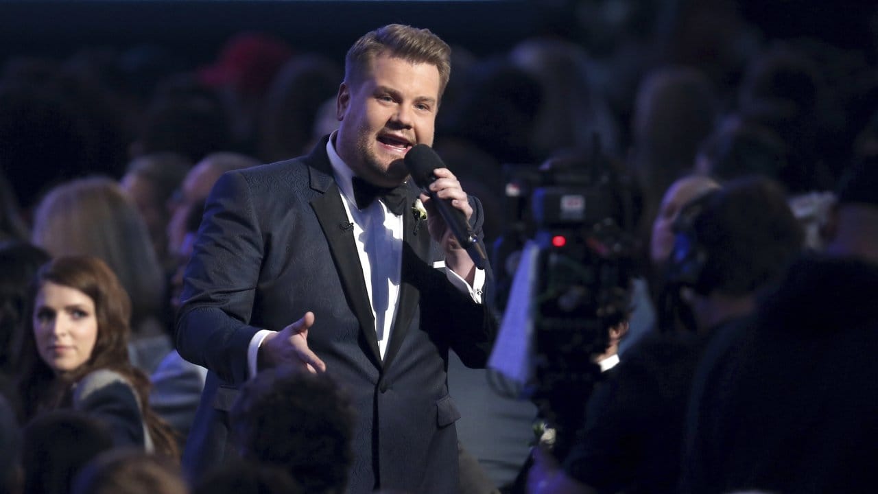 Moderator James Corden führte zurückhaltend und souverän durch den Abend. Moderator James Corden führte zurückhaltend und souverän durch den Abend.