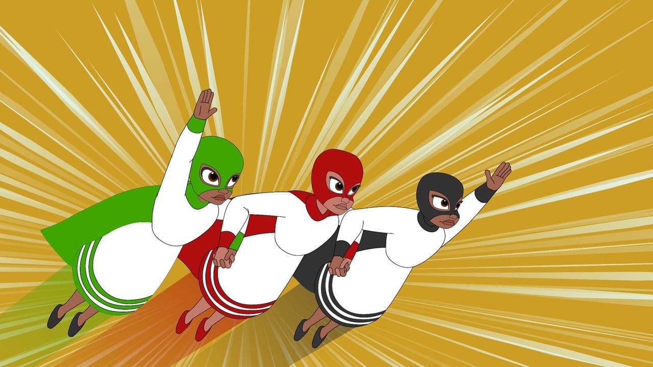 Die Zeichentrickfiguren Fikir (l-r), Fitih und Tigist aus der äthiopischen Zeichentrickserie "Tibeb Girls". Die Zeichentrickfiguren Fikir (l-r), Fitih und Tigist aus der äthiopischen Zeichentrickserie "Tibeb Girls".
