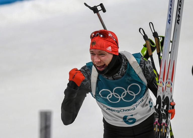 Benedikt Doll sichert sich die Bronzemedaille in der olympischen Biathlon-Verfolgung