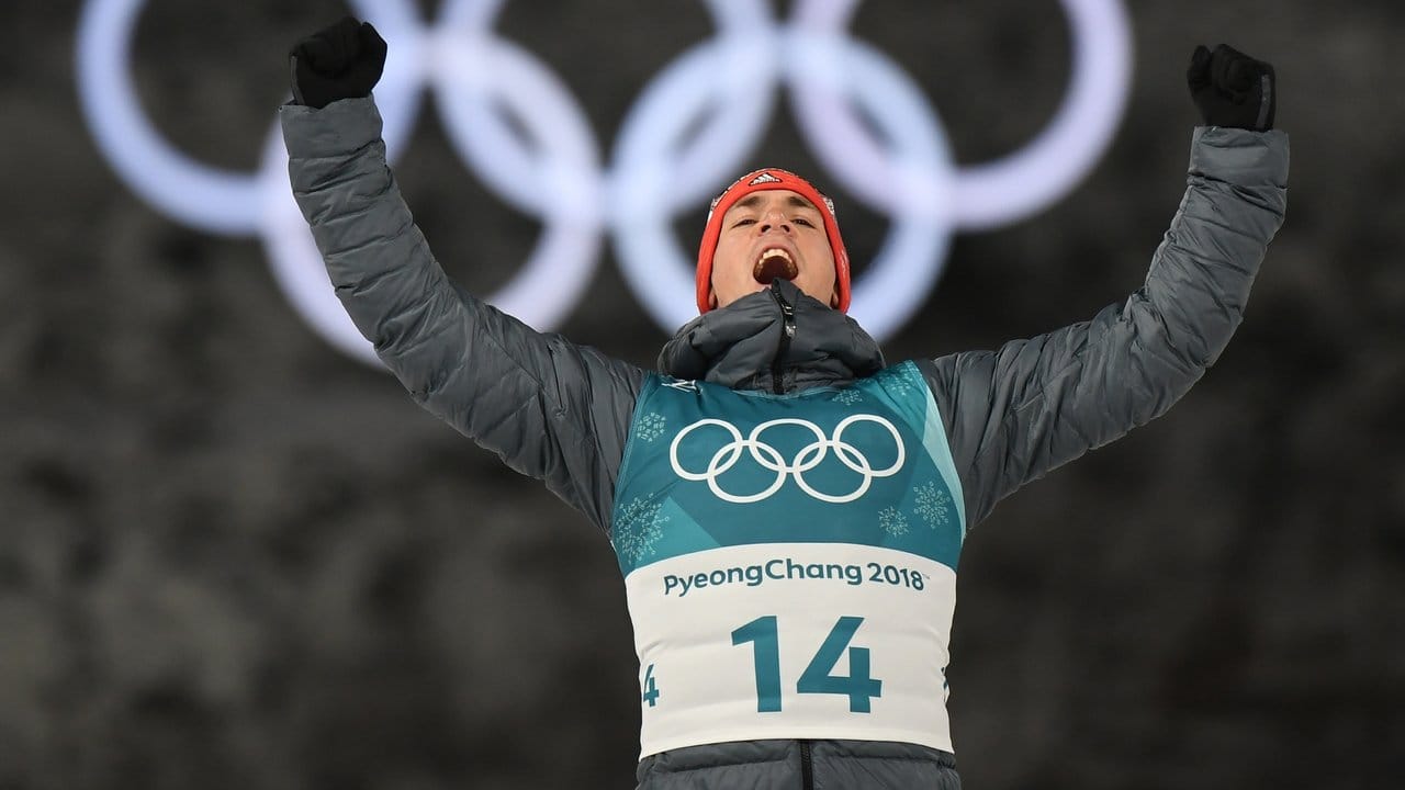 Pure Freude über Silber: Simon Schempp. Pure Freude über Silber: Simon Schempp.