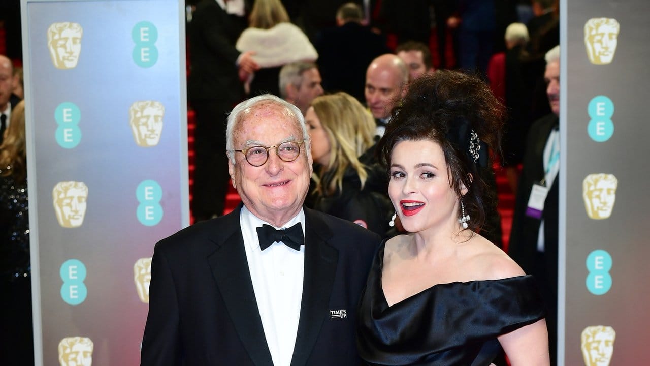 Bafta-Preisträger James Ivory mit Helena Bonham-Carter bei der Verleihung der britischen Filmpreise.