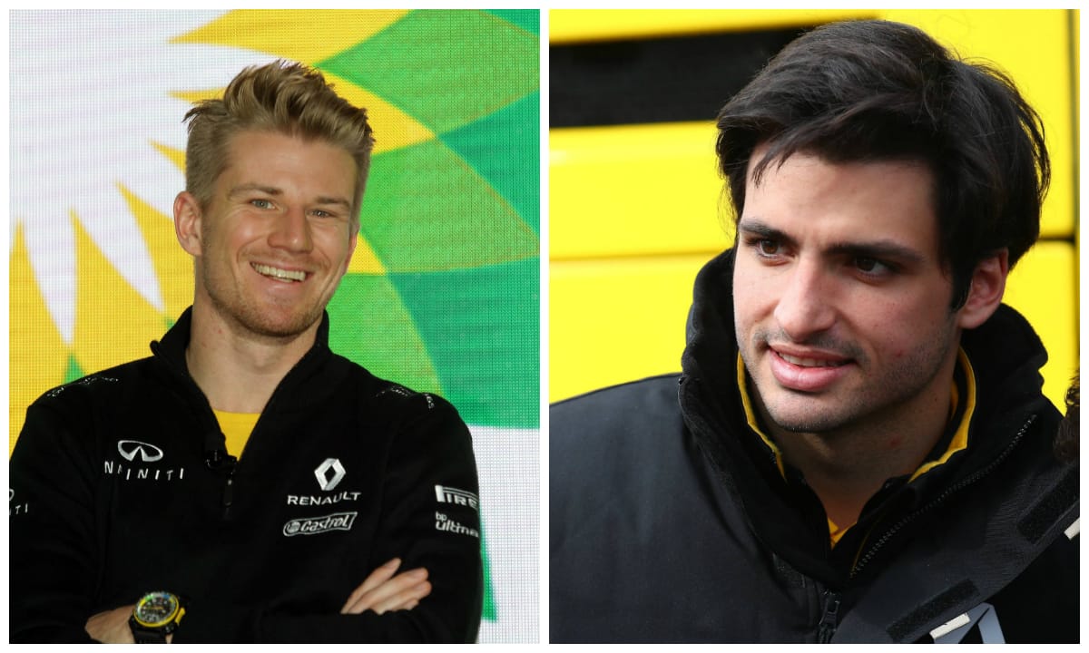 Nico Hülkenberg (links) und Carlos Sainz jr. bilden das Fahrer-Duo für Renault.