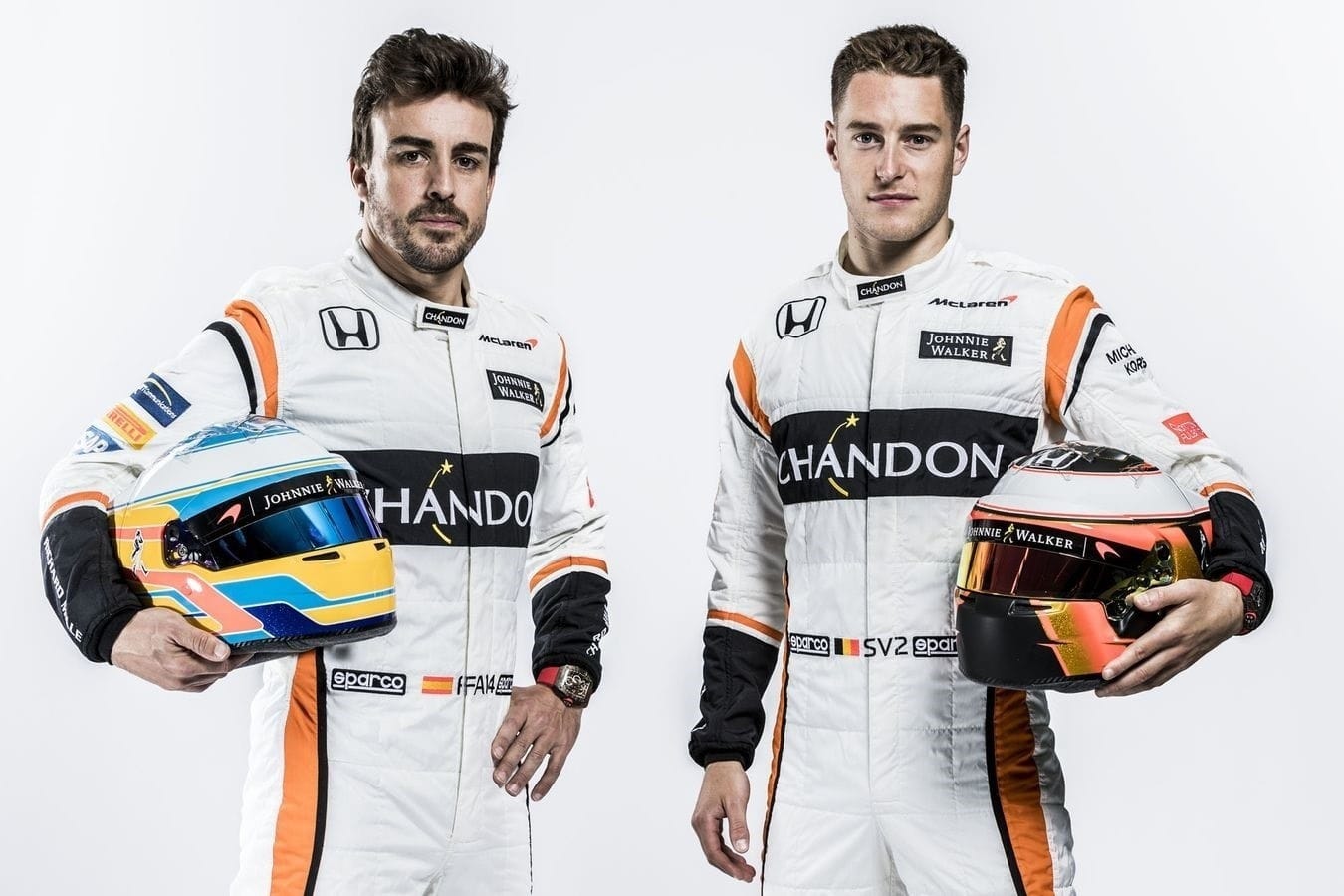 Fernando Alonso (links) und Stoffel Vandoorne fahren für McLaren.