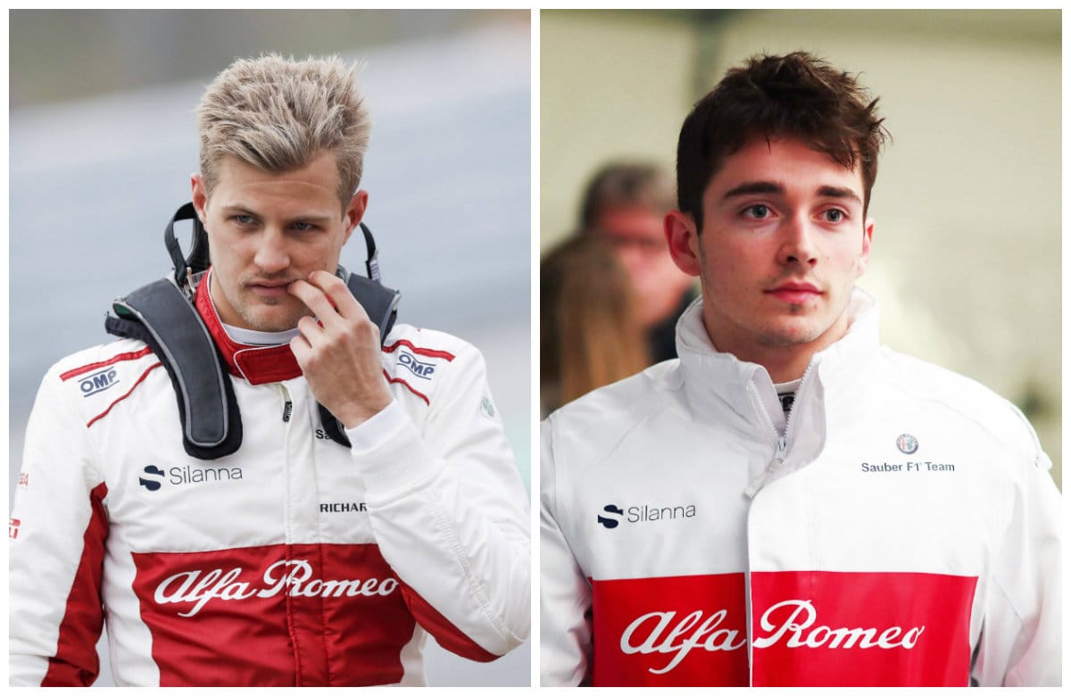 Marcus Ericsson (links) und Charles Leclerc fahren für Sauber-Alfa Romeo.