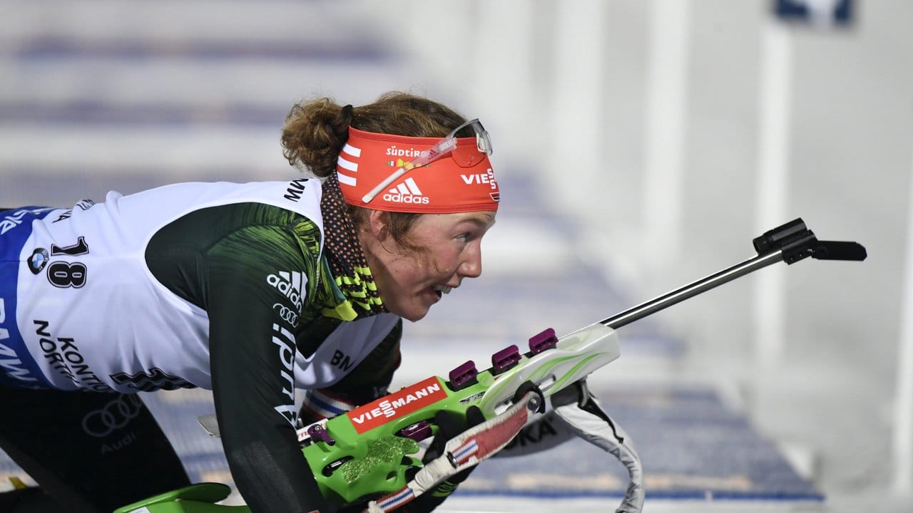 Laura Dahlmeier beendet das 7,5-Kilometer-Rennen in Kontiolathi auf Rang fünf.