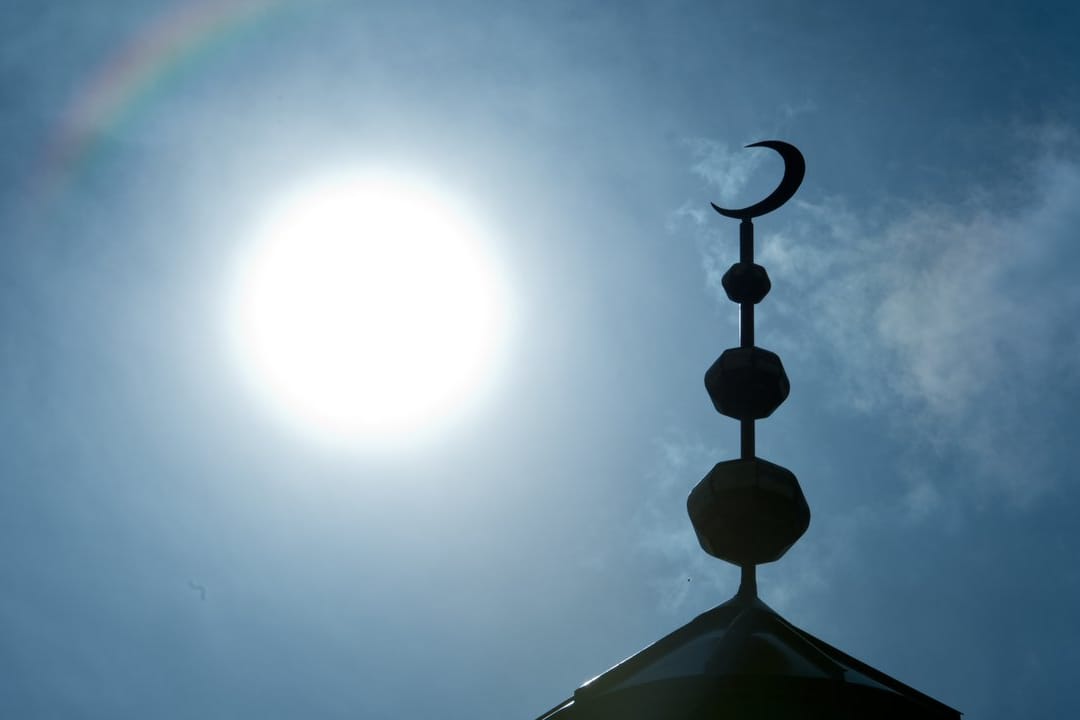 Die Abubakr Moschee in Frankfurt am Main.