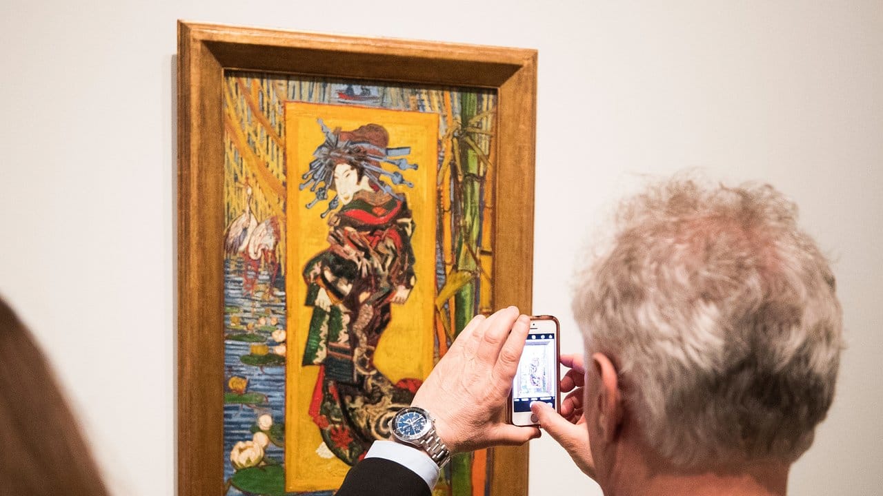 Vincent van Gogh, Die Kurtisane (nach Eisen), Oktober-November 1987. Vincent van Gogh, Die Kurtisane (nach Eisen), Oktober-November 1987.