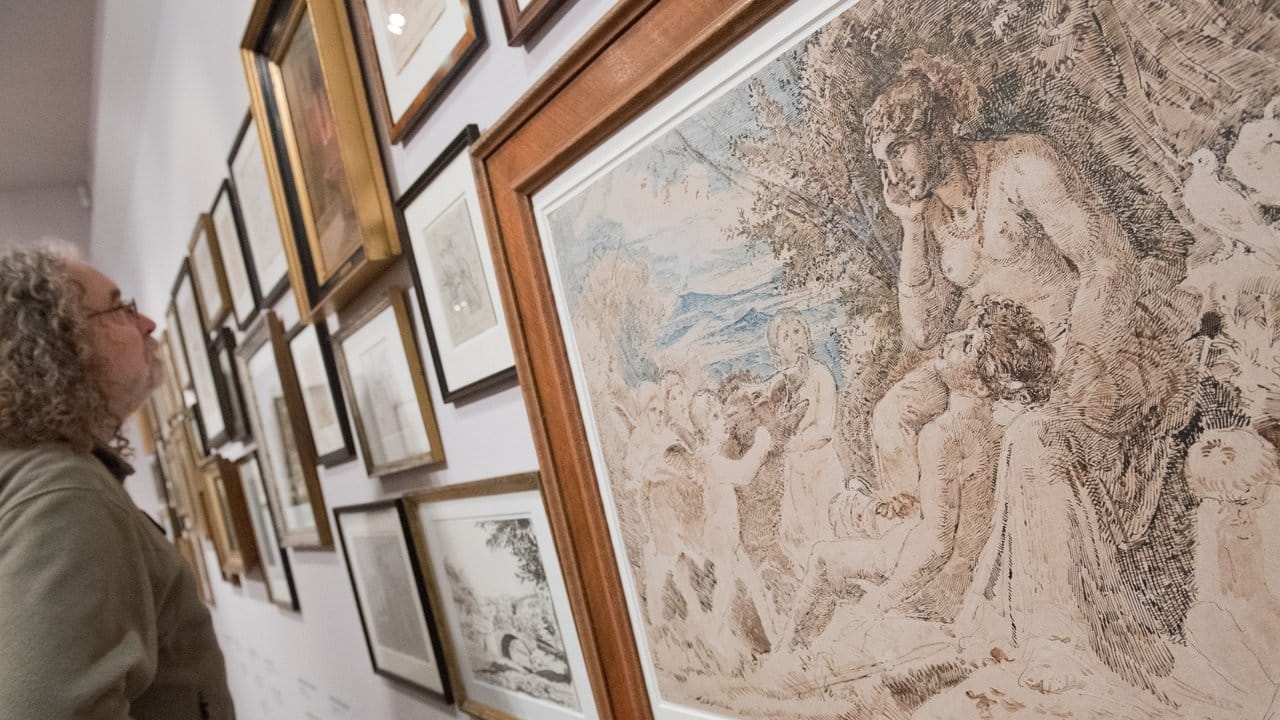 In der Ausstellung ist die dänische Kunst aus dem späten 18. In der Ausstellung ist die dänische Kunst aus dem späten 18.