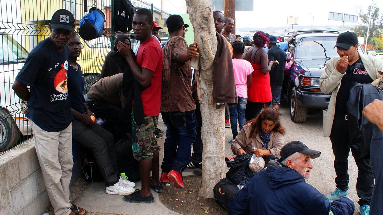 Haitianische Flüchtlinge in Tijuana.