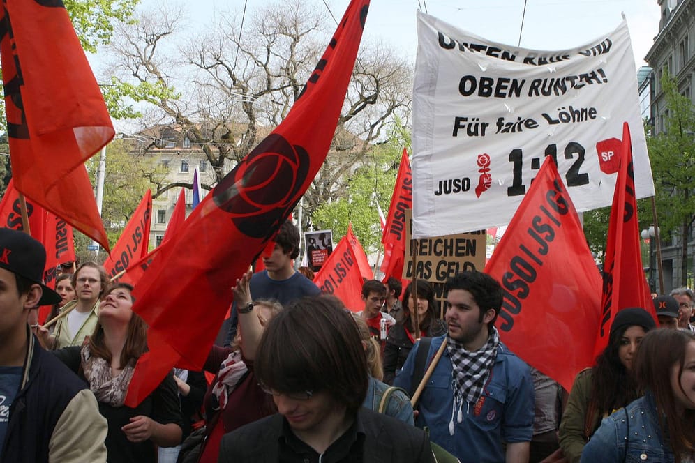 Demonstration am 1. Mai in Zürich