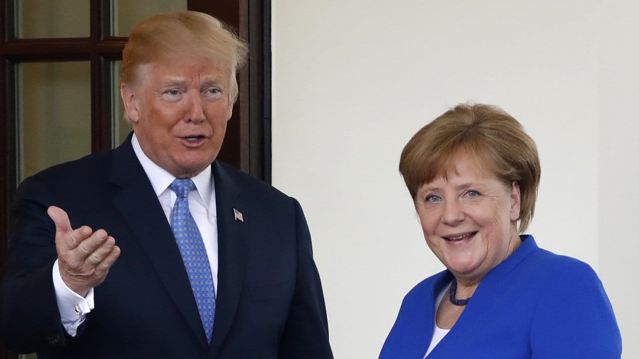 Kanzlerin trifft US-Präsidenten. Kanzlerin trifft US-Präsidenten.