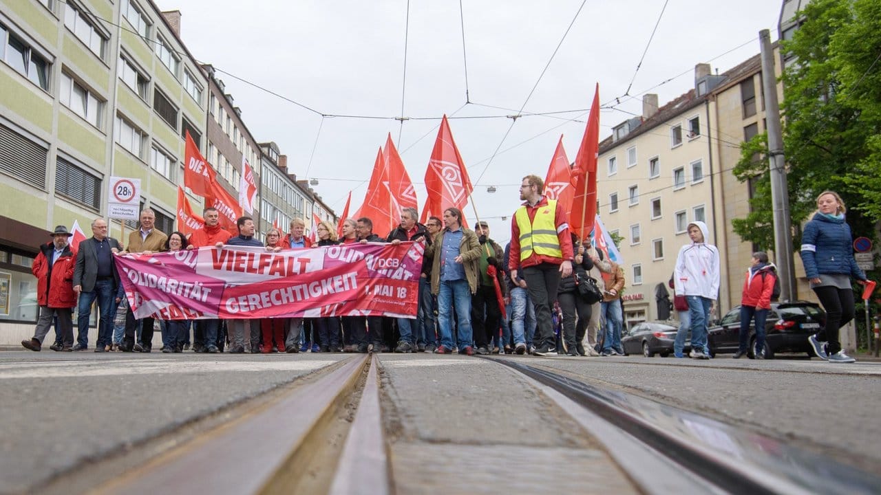 Die Gewerkschaftsveranstaltungen stehen in diesem Jahr unter dem Motto "Solidarität, Vielfalt und Gerechtigkeit".