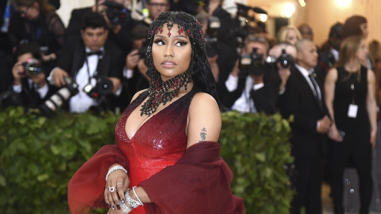Rapperin Nicki Minaj bei der "Met Gala" in New York. Rapperin Nicki Minaj bei der "Met Gala" in New York.