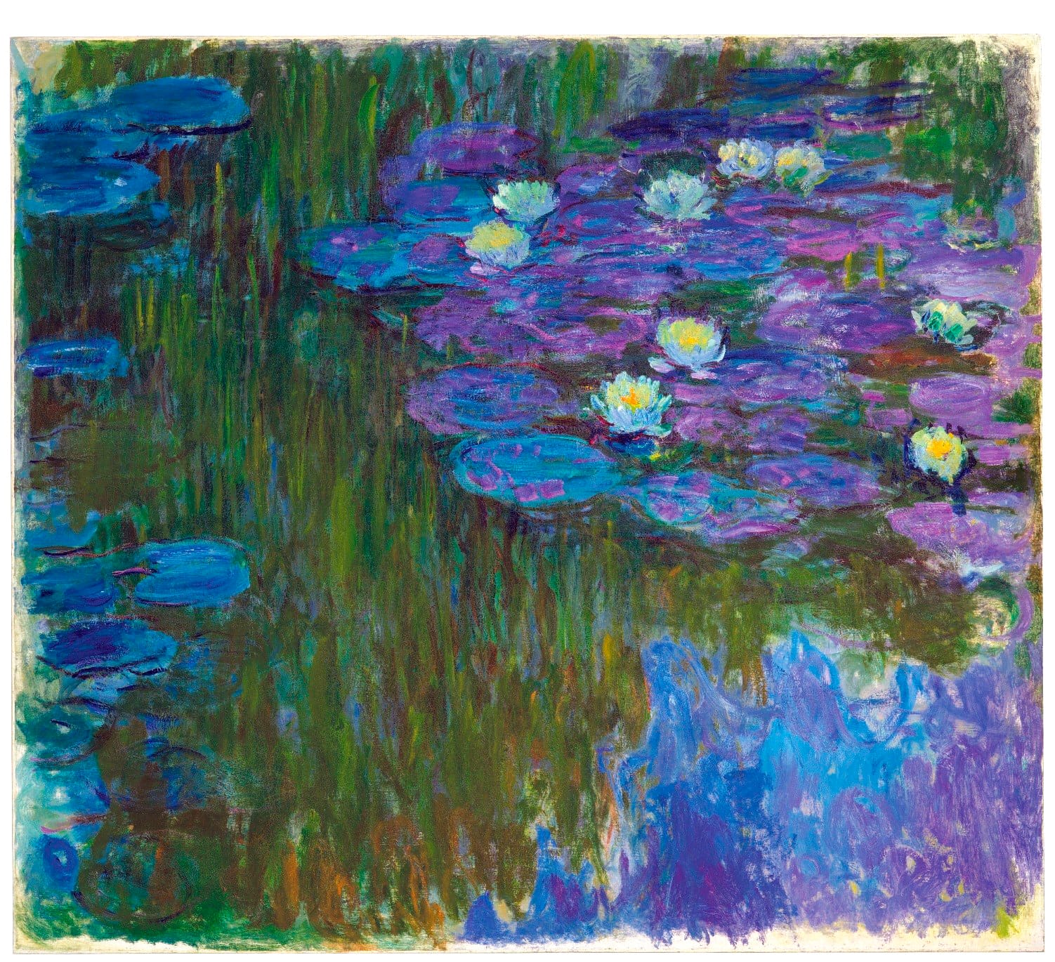 Claude Monets "Nymphéas en fleur" wurde zwischen 1914-1917 angefertigt. Auch dieses Gemälde ist Teil der Sammlung der Rockefeller-Familie.