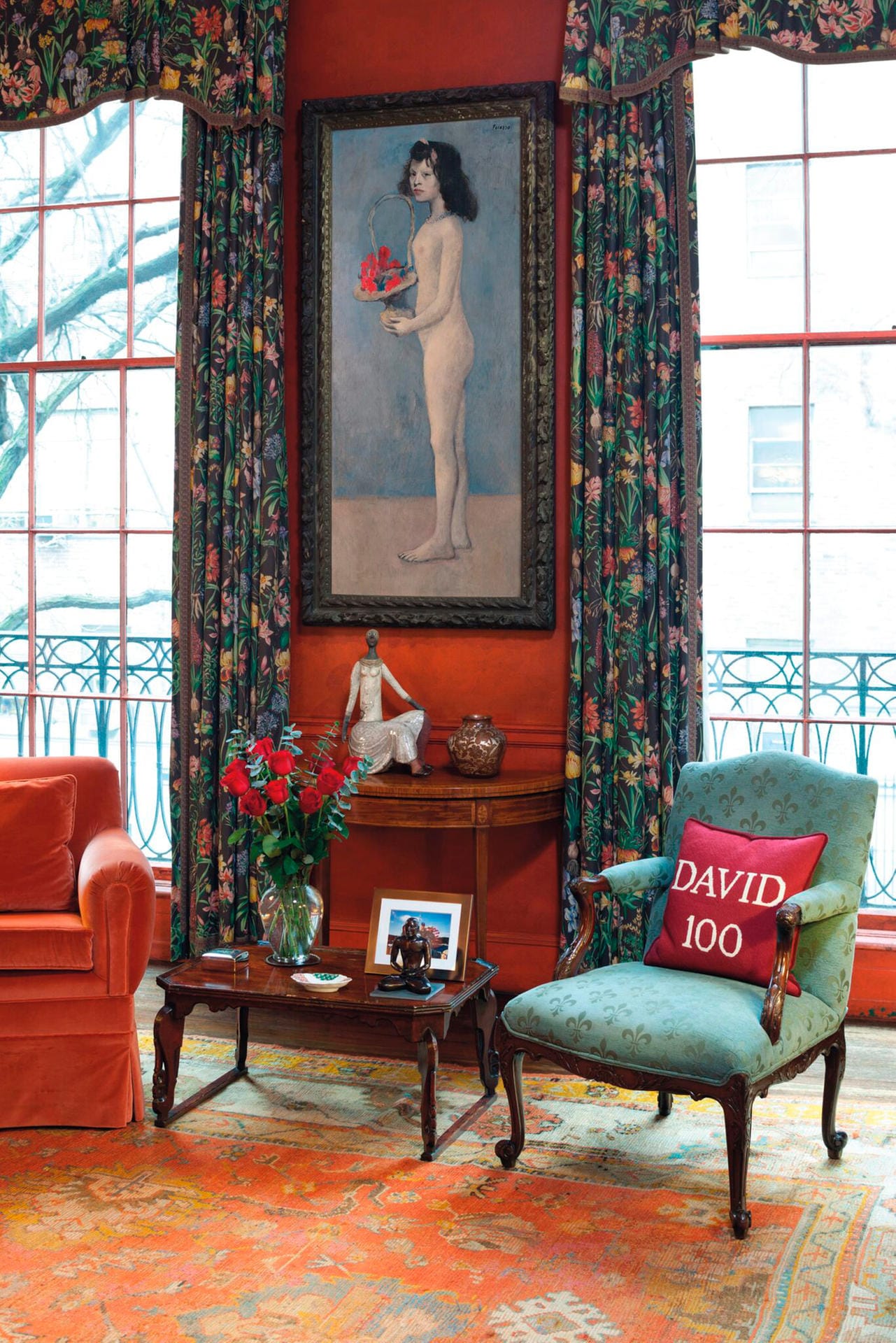 Als teuerstes Werk der Rockefeller-Sammlung wird Pablo Picassos "Fillette à la corbeille fleurie" gesehen. Es zeigt die fragend bis grimmig blickende Blumenverkäuferin Linda vom Pariser Montmartre als Akt mit einem Strauß roter Rosen.