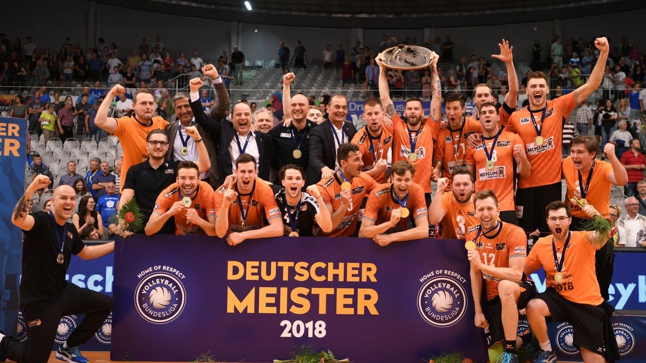 Der deutsche Volleyball-Meister 2018: Die BR Volleys.