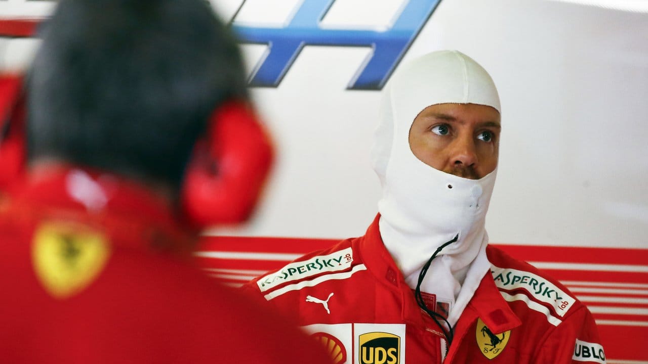 Ferrari-Fahrer Sebastian Vettel wurde in den Trainings in Barcelona Dritter und Vierter.