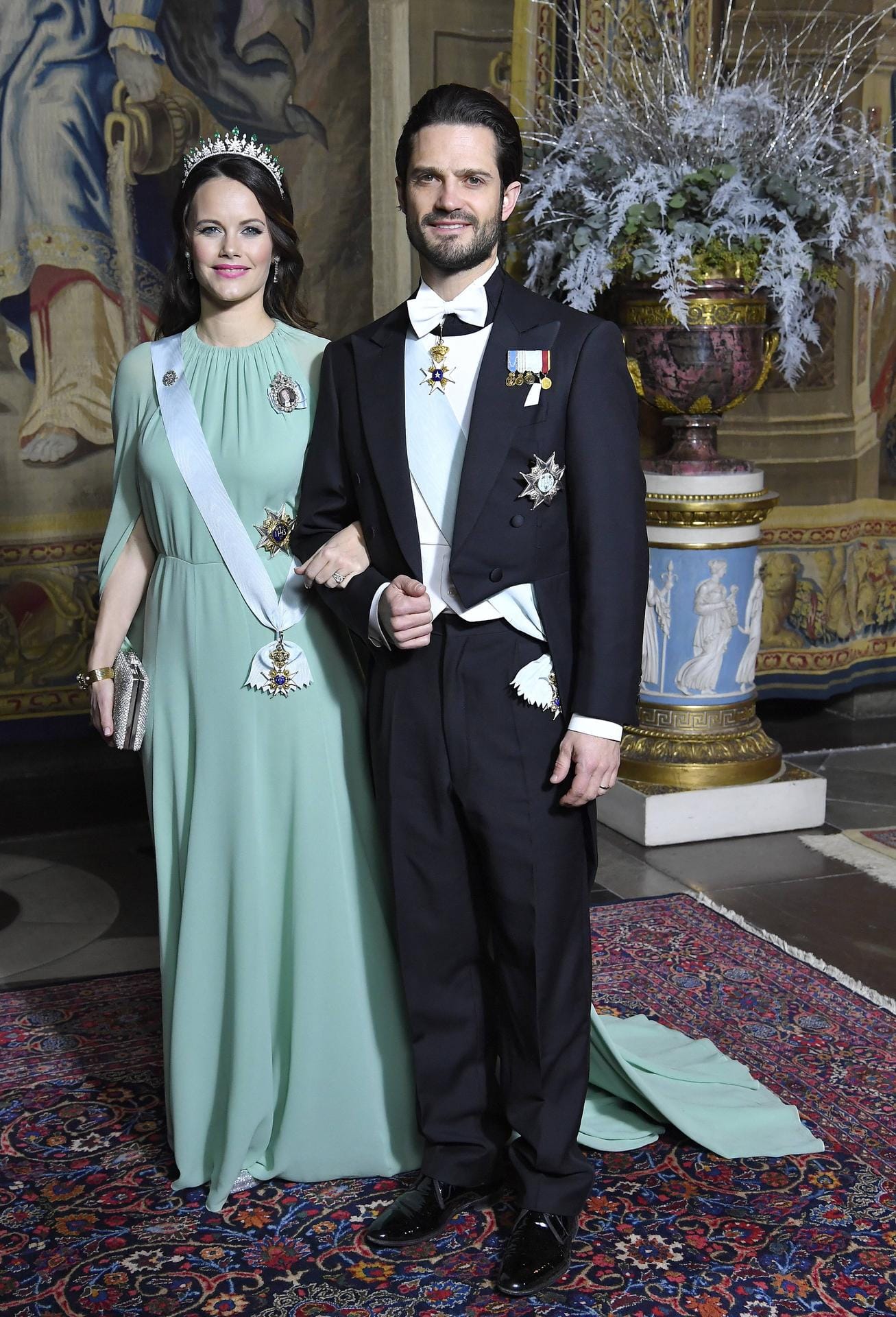 Bei offiziellen Anlässen immer ein Hingucker: Prinzessin Sofia von Schweden und ihr Prinz Carl Philip.