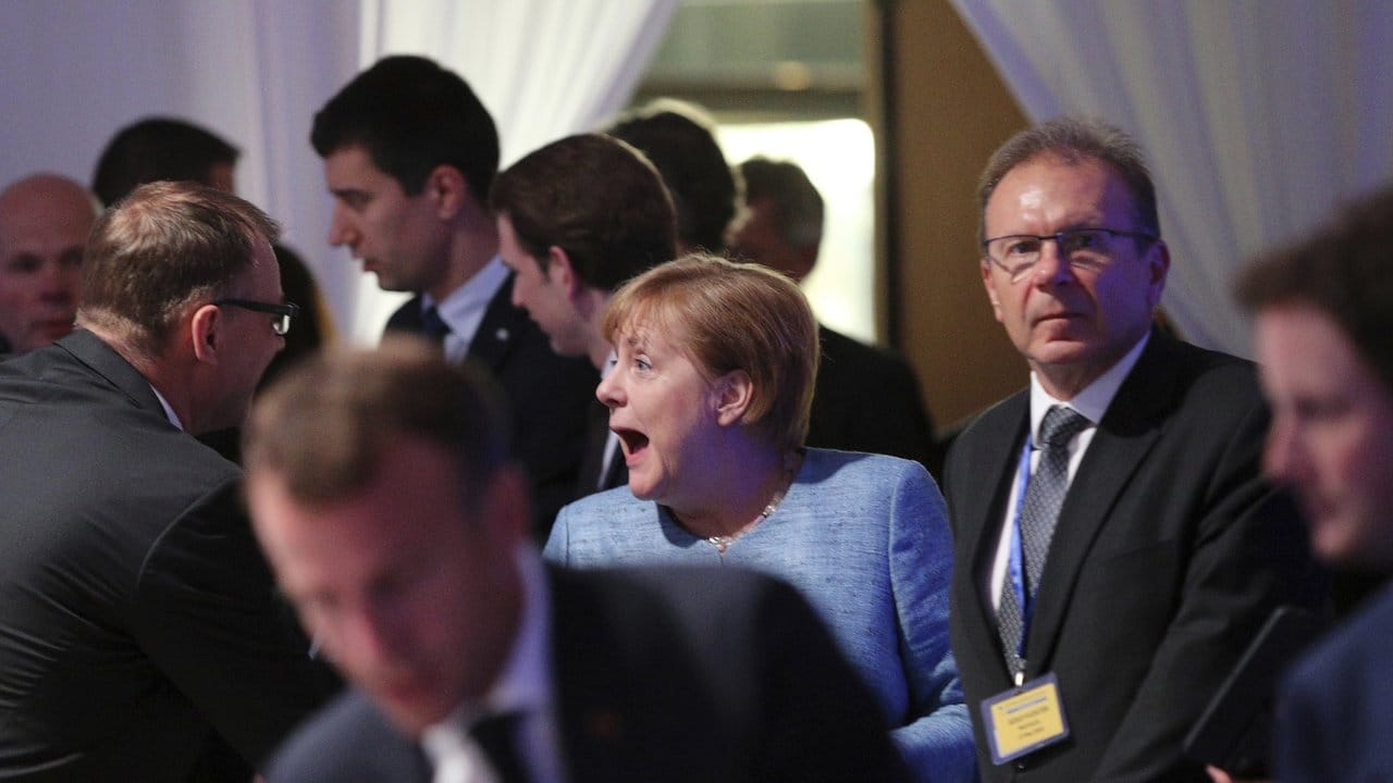 Bundeskanzlerin Angela Merkel beim Treffen der EU-Staats- und Regierungschefs in Sofia.