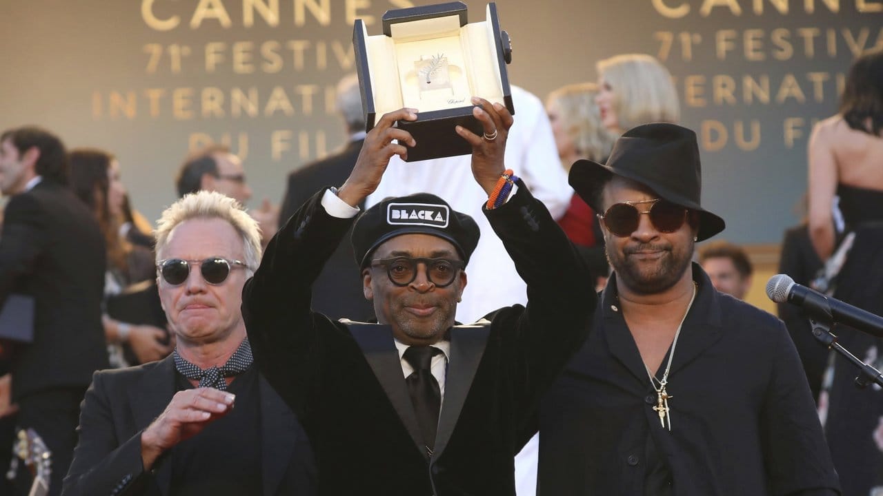 Sting und Shaggy feiern mit Spike Lee, der den Großen Preis der Jury für "BlackKklansman" erhielt.