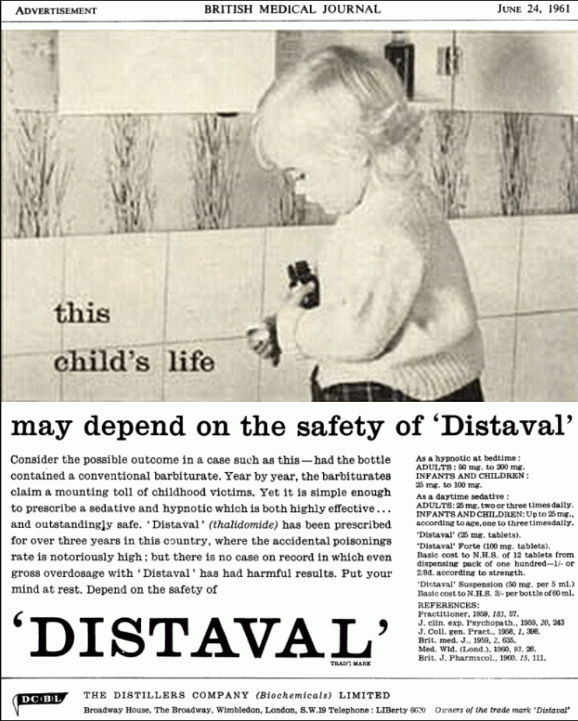 Werbung für Distaval