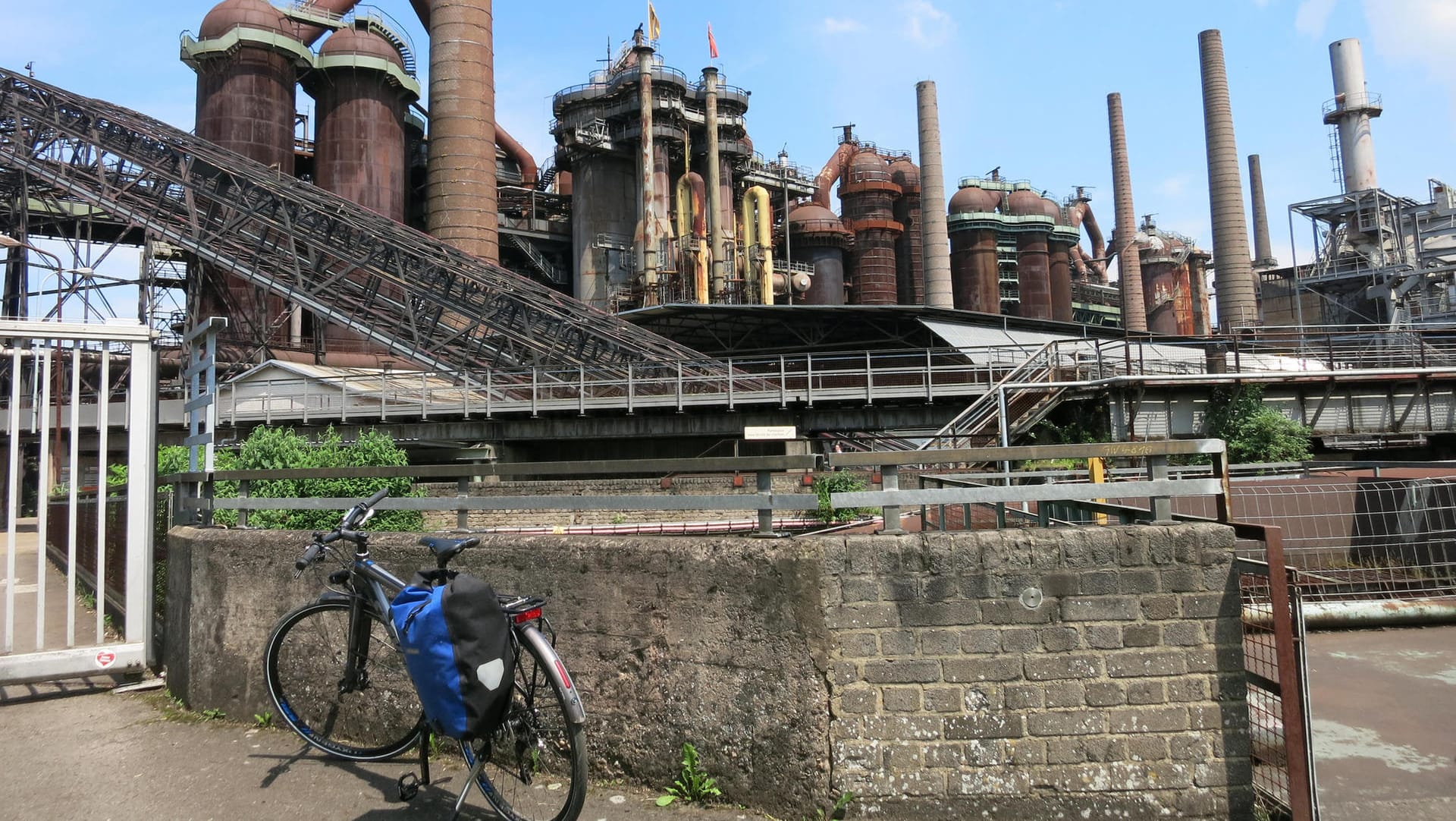 Die Völklinger Hütte im Saarland ist Weltkulturerbe.