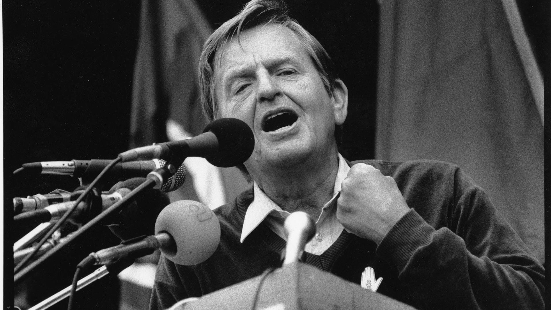 Södertälje Schweden Ministerpräsident Olof Palme PUBLICATIONxNOTxINxSWExDENxUK KPkod 08002