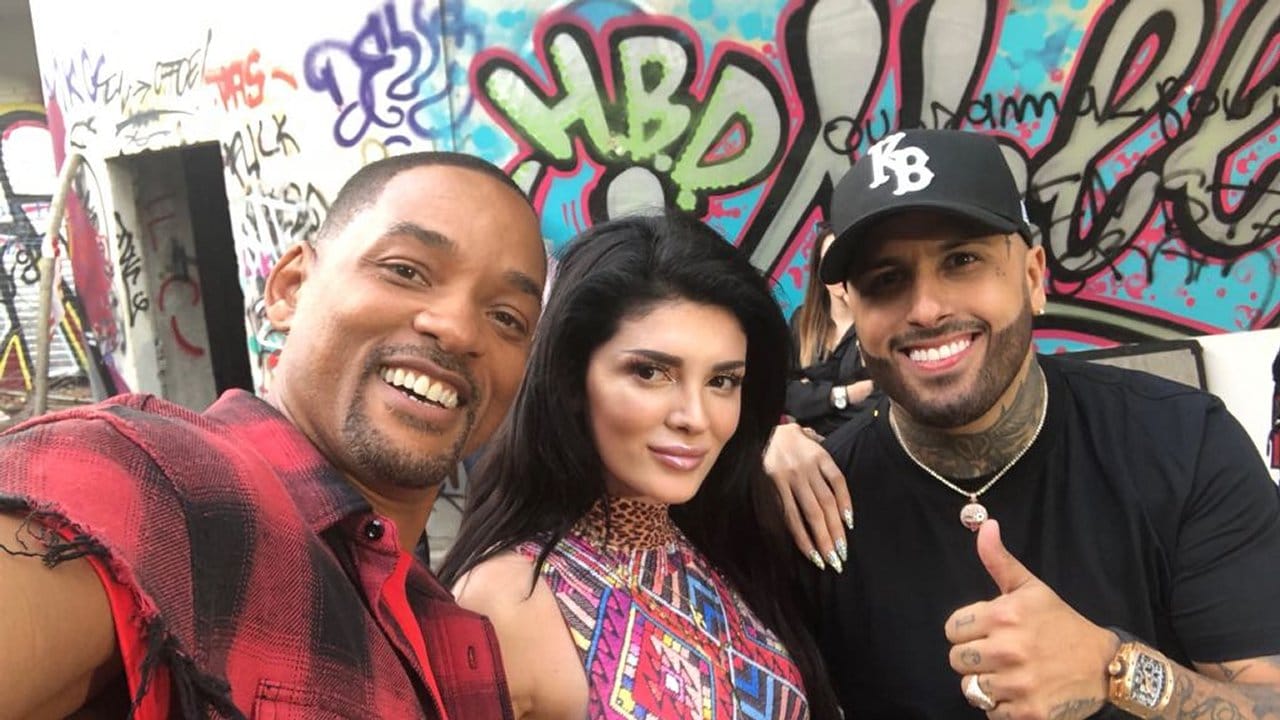 Will Smith, Era Istrefi und Nicky Jam hat das Fußball-Fieber gepackt. Will Smith, Era Istrefi und Nicky Jam hat das Fußball-Fieber gepackt.