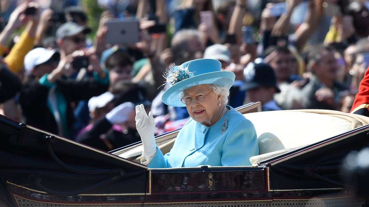 Das Wetter war perfekt bei der Geburtstagsfeier der Queen.